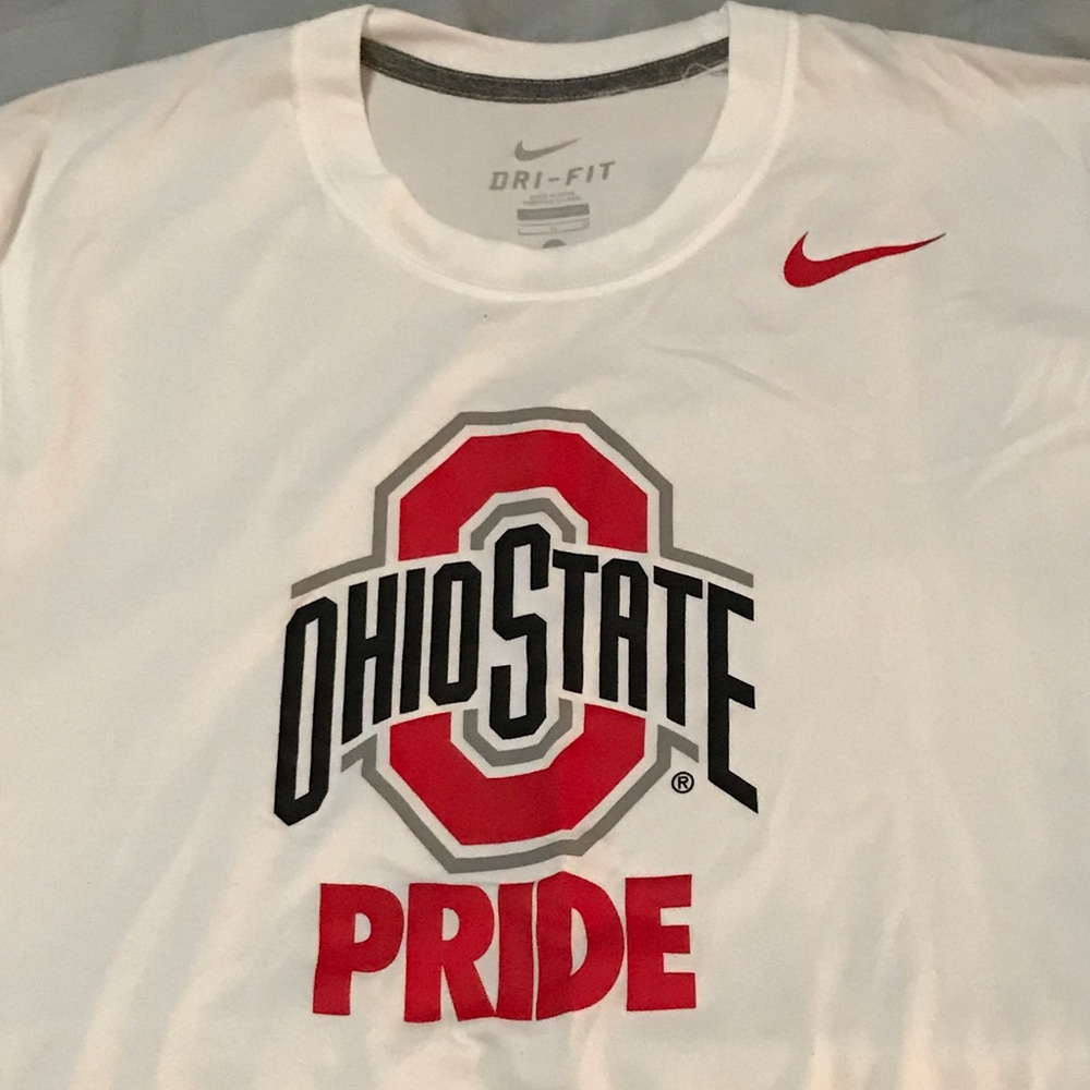 White Nike DryFit Ohio State t-shirt